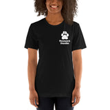 TOP 10 THINGS HANDLERS SAY *front and back print in white letters* short-sleeve unisex t-shirt